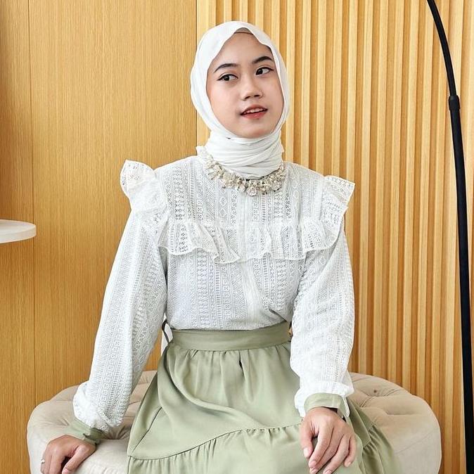EMELYN DRESS RAYA WANITA BRUKAT LEBARAN BY MEECLO