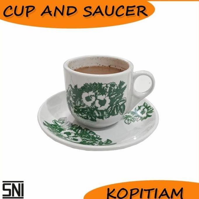 Cangkir Kopitiam/Gelas Kopitiam/Cangkir Keramik/Cangkir Kopi/Keramik Kode 980