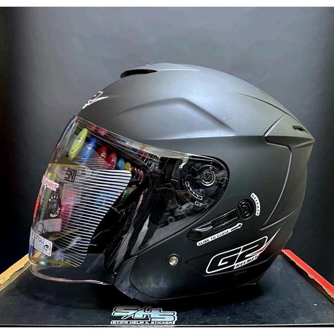 Unik Helm G2 Helm Half Face Dobel Visor