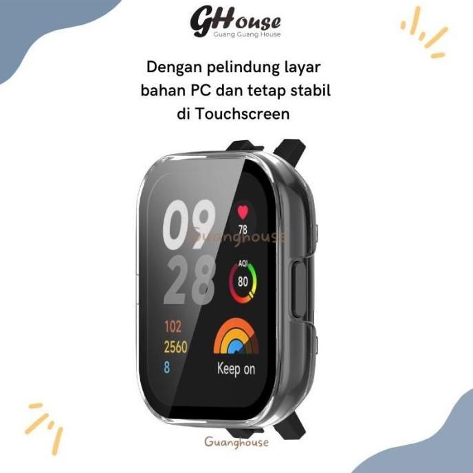 Bestone- Case Redmi Watch 3 Bumper Case Xiaomi Redmi Watch 3 Bahan PC Tempered