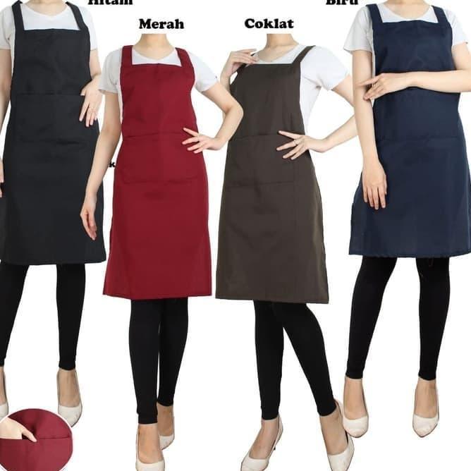 Apron Masak Apron Barista Celemek Masak Apron Chef Custom