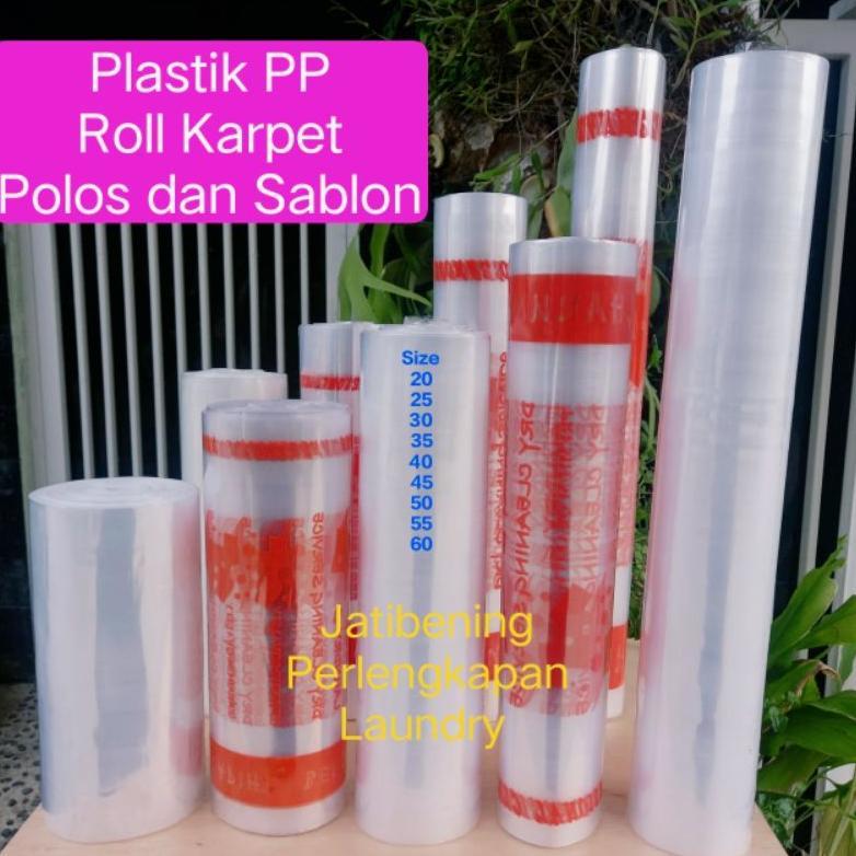 Plastik karpet  SABLON & Polos / PP Roll karpet 1 kg/ plastik Roll laundry