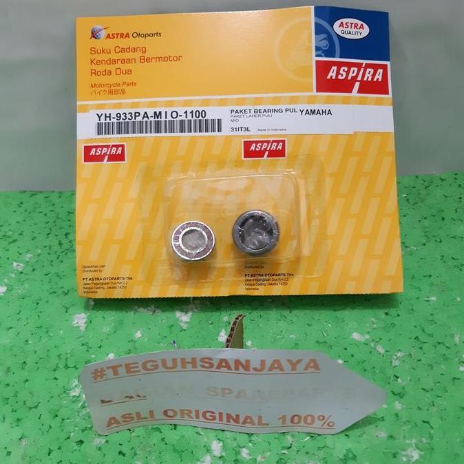 Promo Paket Bearing Puli Pulley Yamaha Mio (HK172518RS & 6901RS) Asli Aspira Diskon