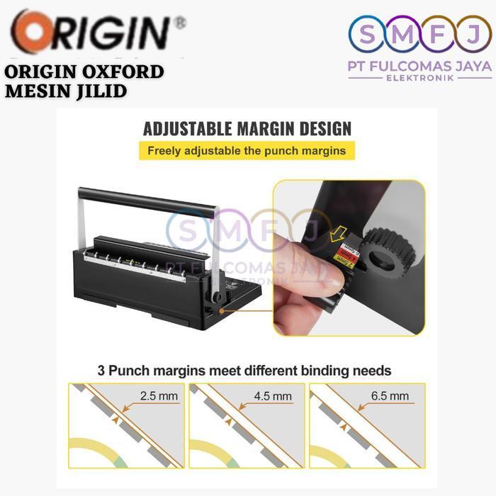 Origin Oxford Mesin Jilid Spiral Plastik Binding A4 3:1 Oxford / Mesin Binding A4 / Binding Machine 