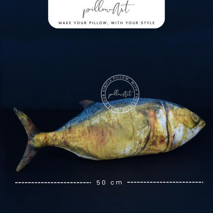 Pillowart - Bantal Boneka Ikan Asin Size M Ikan Asin - Art042 Kode 588