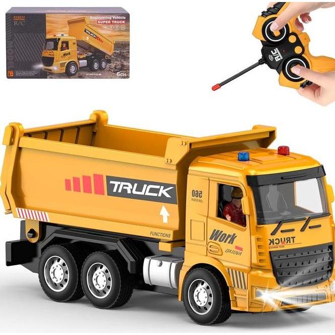 Mainan Rc Dump Truk Pasir Remote Control Tidak Ada Merk Toys Anak Rc Truk Canter Rc Bensin Mobil Rem