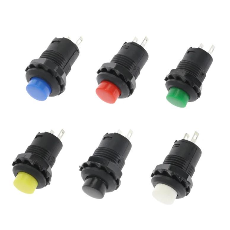 12mm Lock Latching OFF- ON Push Button Switch maintained fixed pushbutton switches Self-Lock button