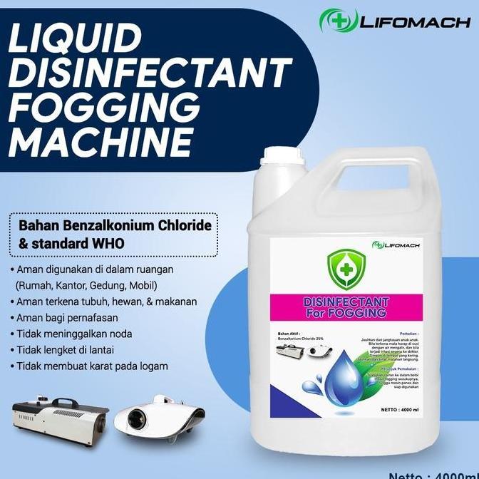 BERKUALITAS Disinfectant fogging / cairan fogging disinfectant 4lt