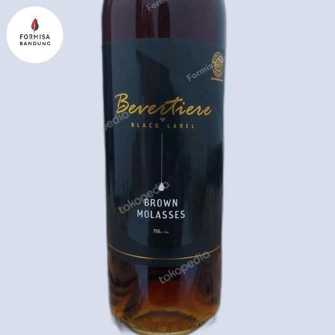 Bevertiere Black Label Brown Molasses 750ml Sirup Rum 0% Halal Formisa
