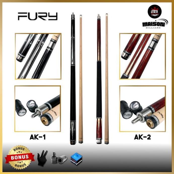 NEW STICK BILLIARD FURY AK SERIES-STICK FURY - AK 1- AK 2 BEST