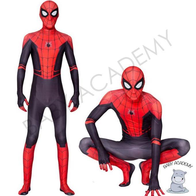 Kostum Spiderman Far From Home Lengkap Topeng Anak Laki Laki Dewasa Premium