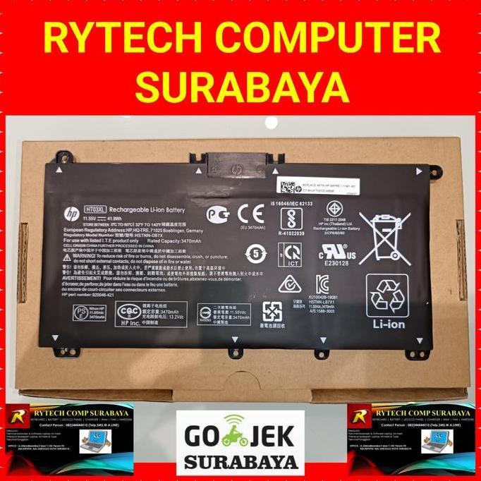 Original Baterai HP 14s-cf2508tu 14s-cf1046tu 14s-cf1051tu 14s-cf1047tu 14s-cf0130tu HT03XL