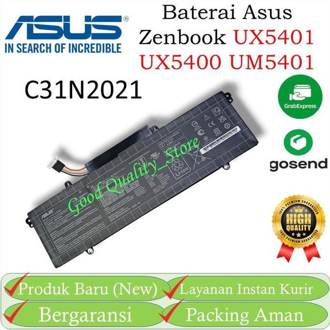 Baterai Asus ZenBook 14X OLED UX5401EA UX5401 UX5400 UM5401 C31N2021 Original