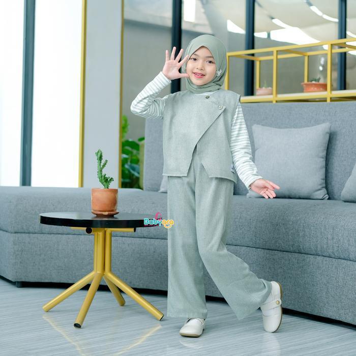 Megumi Oneset/Pakaian Fashion Anak Perempuan/Setelan Stelan Anak Perempuan/Cardigan Kardigan Anak Pe