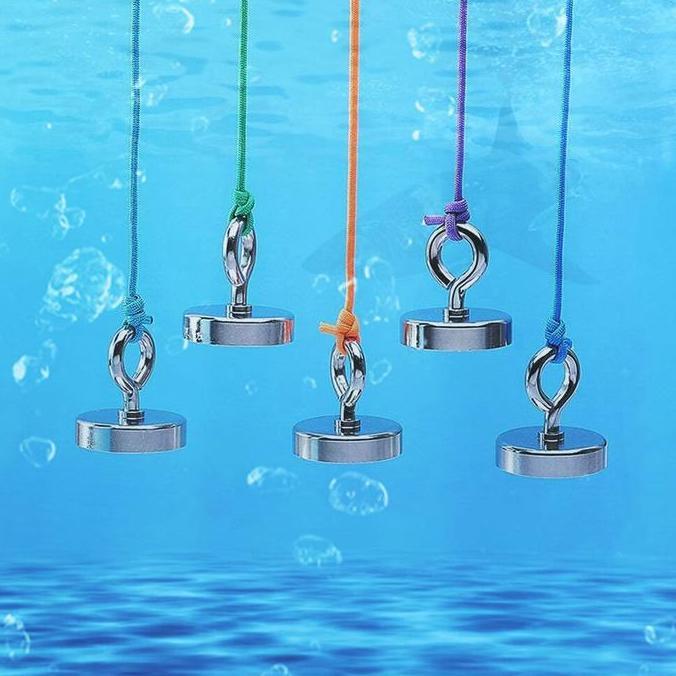 Magnet Hook Strong Neodymium Gantungan Round Fishing Magnetic Hook Magnet Gantungan Round Hook Stron