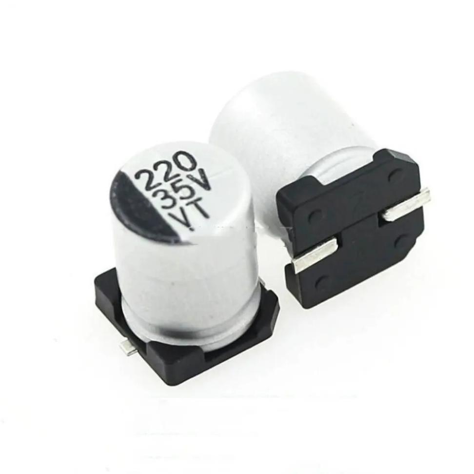 10PCS SMD Aluminum Electrolytic Capacitor 35V220UF 8*10.2mm 220uF/35V 8X10