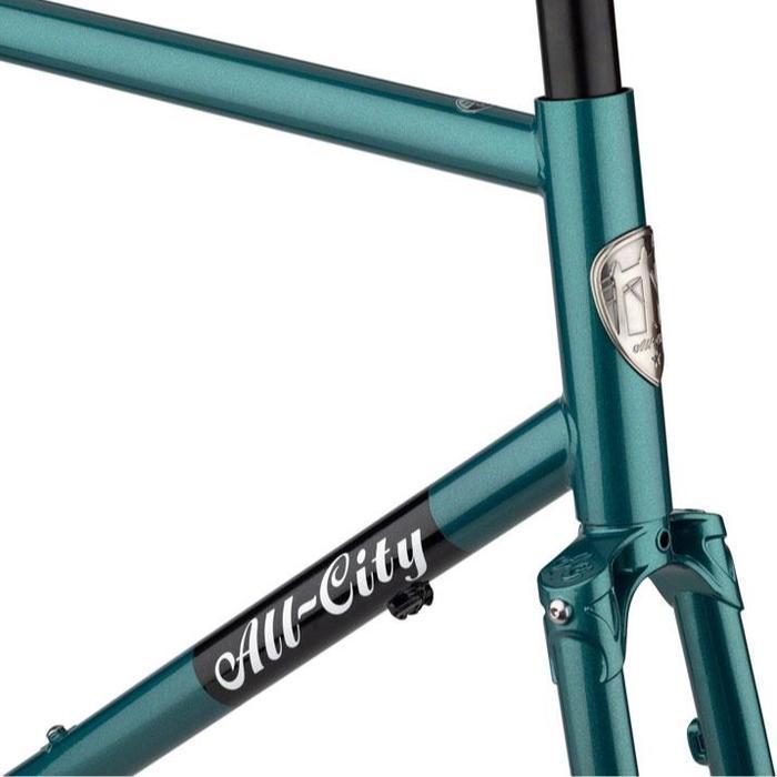 All-City Super Professional 700/650B Frameset Night Jade Green Original Dan Terpercaya