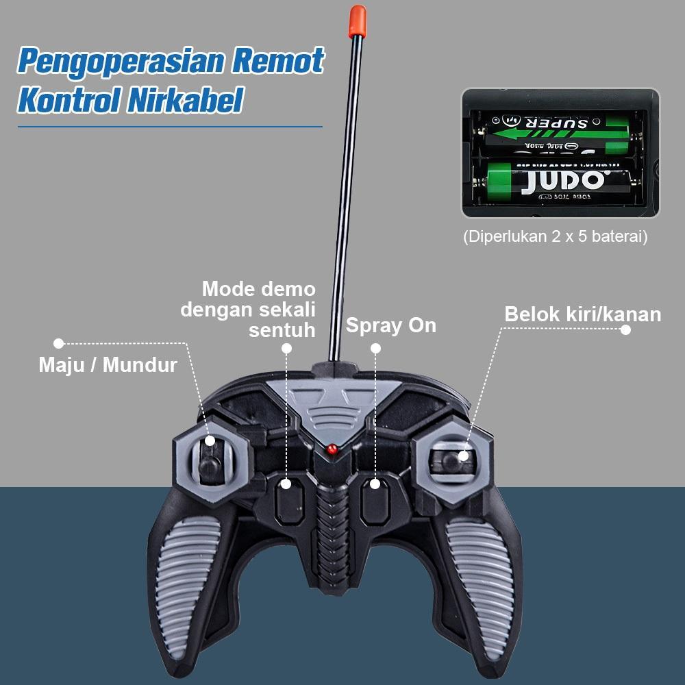 Wetech Mobil Remote Control Alloy Offroad Dengan Fitur Semprotan Air Mobil Panjat Untuk Semua Medan