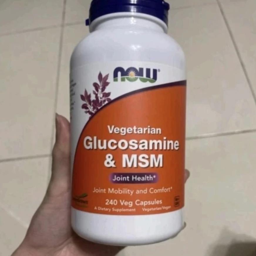 Now Foods Vegetarian Glucosamine & Msm, 240 Veg Capsules Joint Health Original