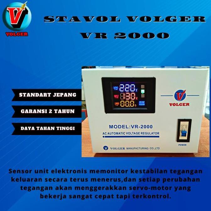 Stavolt VOLGER VR 2000 - Stabilizer Listrik VOLGER 2000 watt