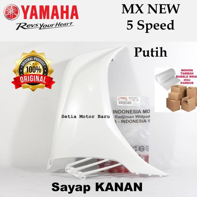 Yamaha Legshield Sayap Motor Mx New Kanan Putih Asli Yamaha 50C-F8312-00-P5