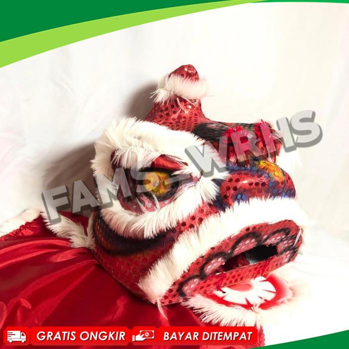 Barongsai Anak Dewasa Bahan Karton Tebal Kokoh Barongsai Kedip SUPER