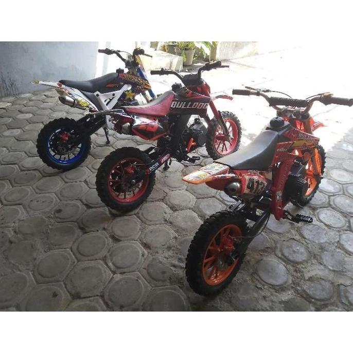 WINDOVSHOPID Mini Trail / Minimoto / Trail anak / Sepeda anak / motor mini stok sisa warna orange