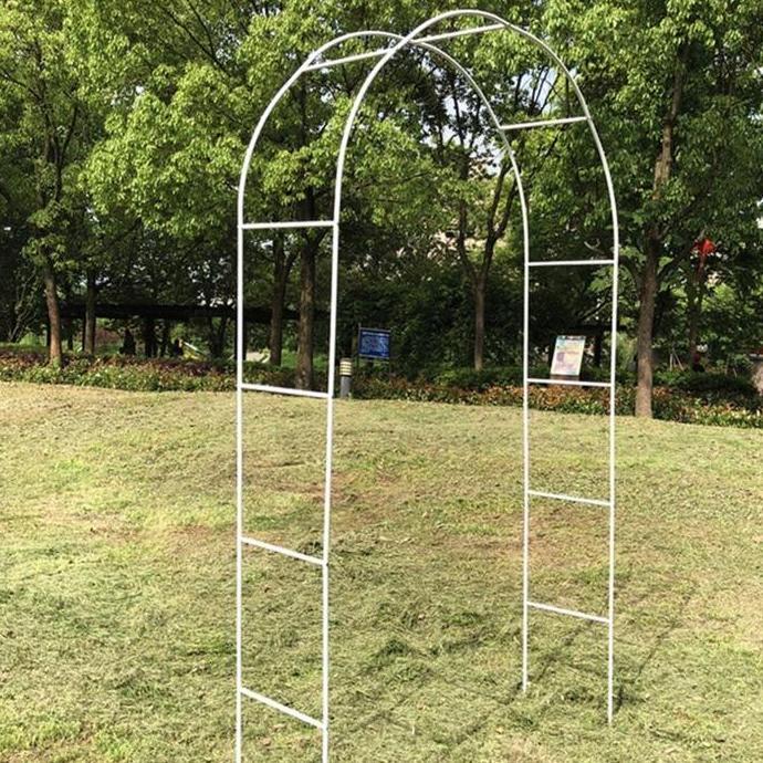 Pergola Besi Dekorasi 2Leyer Besi Lengkung Dekorasi 2,4M X 1,4M Gapura Pintu Masuk Dekorasi