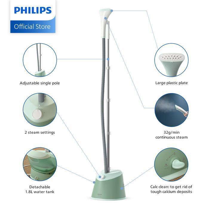 Philips Ste1010/75 Stand Steamer 1000 Series 900W, Setrika Uap, Strika Uap, Philips Setrika Uap, Set