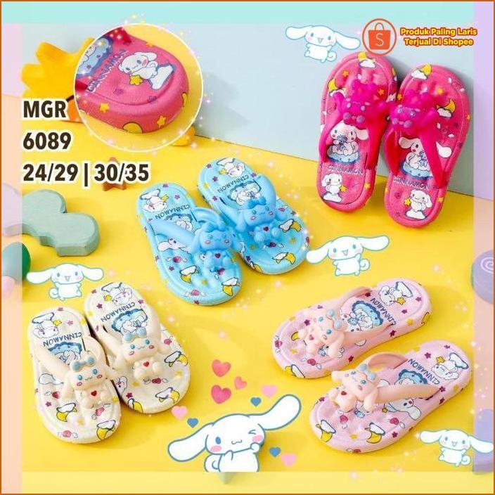 [New]Sandal Jepit Karet Anak Cinamorol Rabbit Bunny Cute Lucu Imut Impor Mgr Mokaya Balance (6089)/S