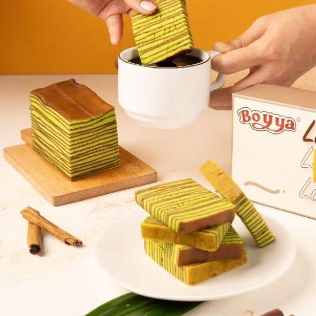 Bogajaya Kue Lapis Legit Original Boyya 550Gr Spesial Khas Surabaya