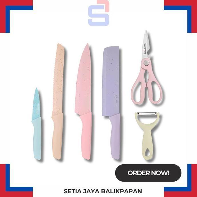 ___] Pisau Set Er0278 Roti Stainless Steel 6 Pcs EVCRIVERH