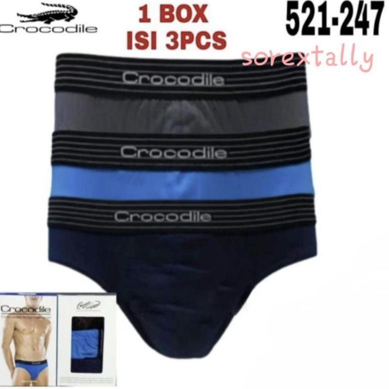 Crocodile Cd Pria Brief Katun 521 -247 - 3pcs