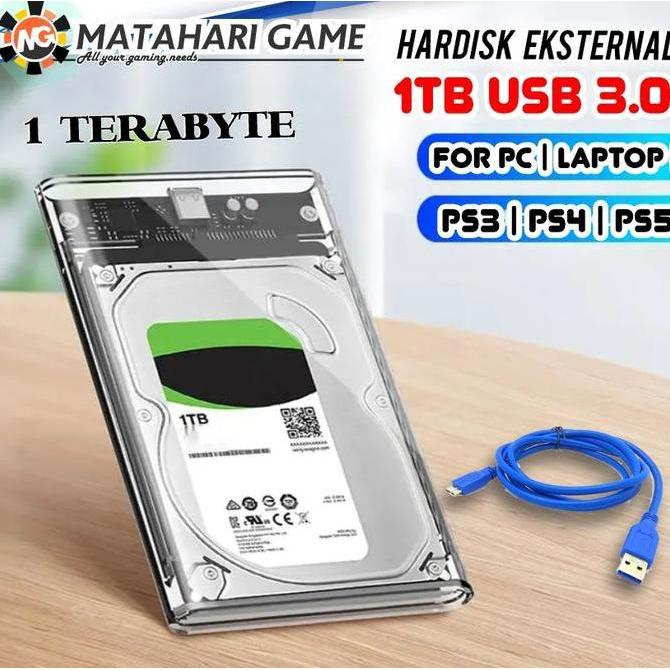 Berkahshopss - Hdd 1Tb Hardisk Eksternal 1Tb | 1Gb For Ps3, Ps4, Ps5, Pc