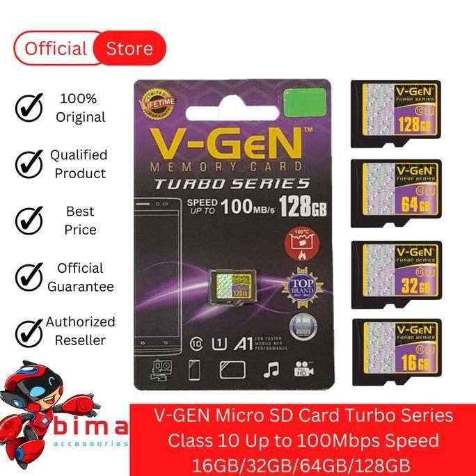 Memory Card Micro SD Card V-GEN Original 8gb 16gb 32gb 64gb 128gb CL10