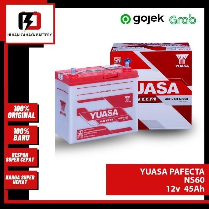 Aki Mobil YUASA PAFECTA NS60 / NS-60 / NS 60 - Aki APV SERIES