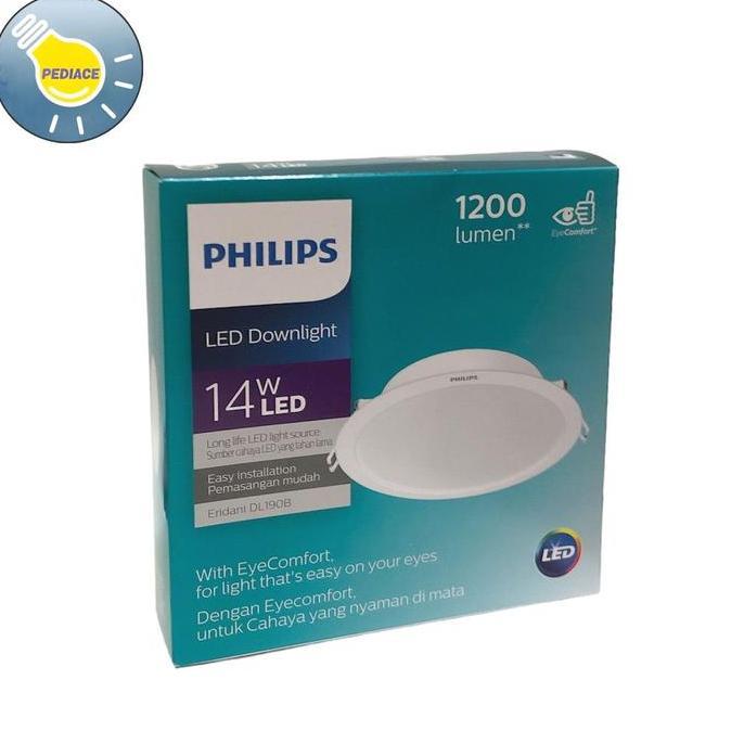 Lampu LED Downlight 14 Watt Inbow PHILIPS Eridani DL190B Cool White 4000K Natural