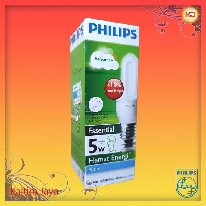 siap kirim] Lampu 5W / 5 Watt Philips Essential Putih 6500K CDL Bohlam E27