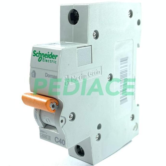 MCB 1 Phase Schneider Merlin Gerin 40A 8800 Watt Circuit Breaker SNI