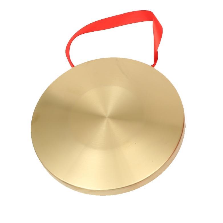 15/22/32Cm Gong Cina Gong Tangan Perunggu Luo Kuningan Mainan Musik Untuk Peringatan Dini & Hiburan