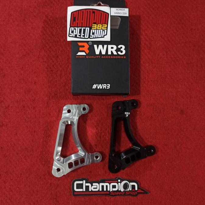 Bracket Kaliper Depan WR3 Brembo 2 Piston Vario 150 / 125 Disc 260mm