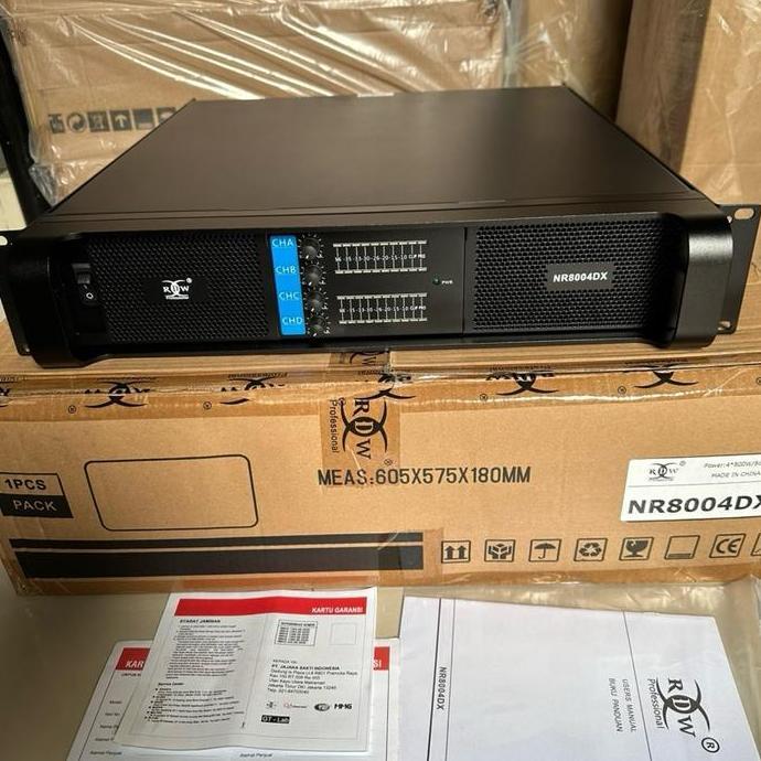 Promo Power amplifier RDW NR8004DX original 4 chanel Diskon