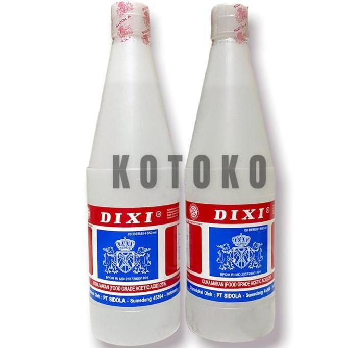 Ready  Cuka Dixi Botol / Dixi Cuka Putih Botol / Dixi Cuka 650ml