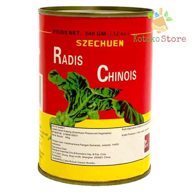 Ready  Szechuan Radis Chinois/ Sayur Lobak Kaleng / Szechuan Acar Lobak 340gr