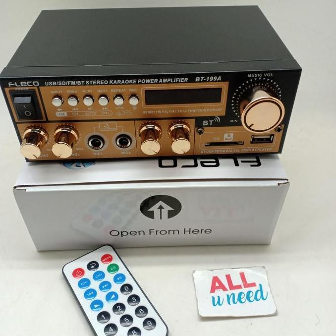 Promo Amplifier Bluetooth Fleco BT-199A - Ampli Fleco 199A Amplifier Karaoke Diskon