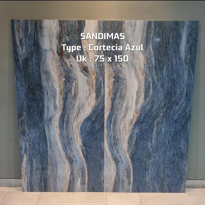 granit blue sandimas Cortecia azul 75*150 2.25m2