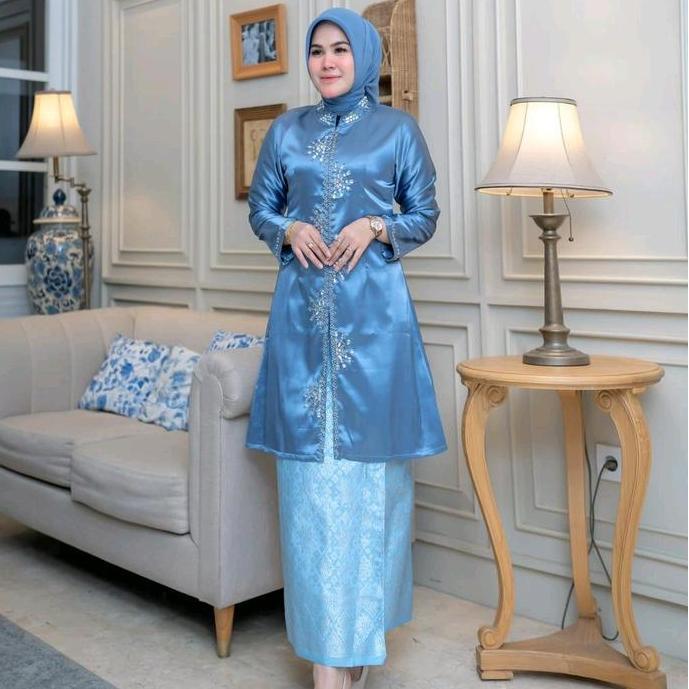 Baju Kebaya Tunik Payet Stelan Tunik Toyobo Payet Baju Pesta