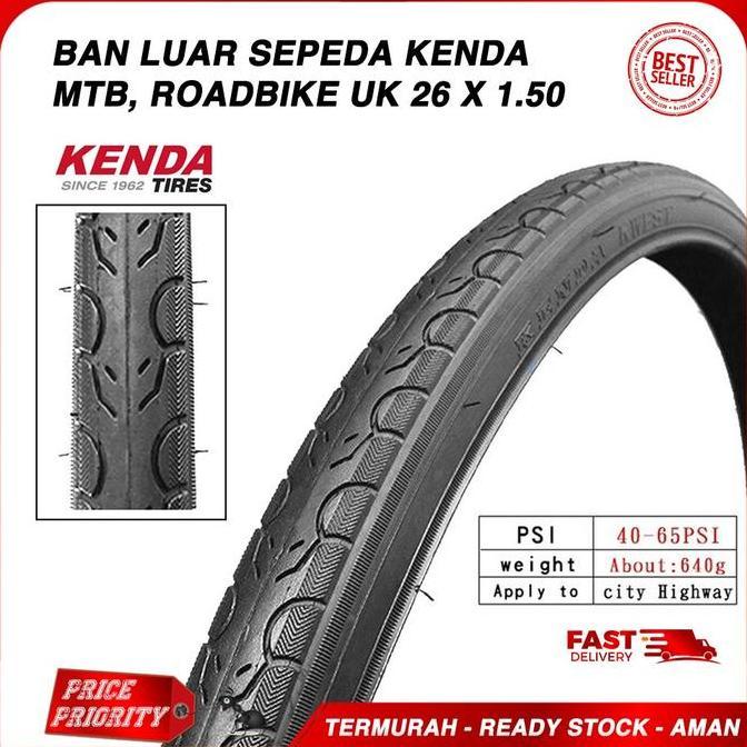 Ready Ban Luar Sepeda 26 x 1.50 Kenda KWEST Ban Luar 26 x 150 MTB Roadbike