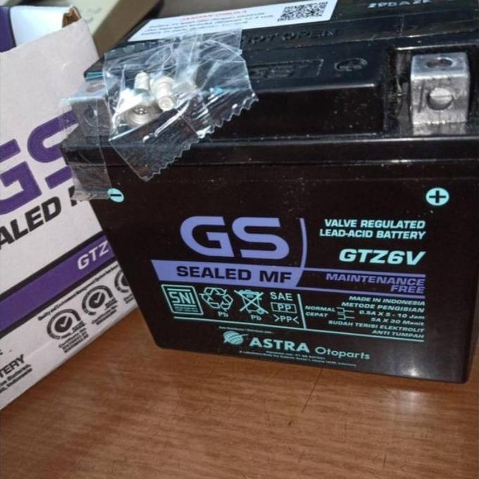 aki gs kering gtz6v vario 125 vario 150 cb150r ori Astra