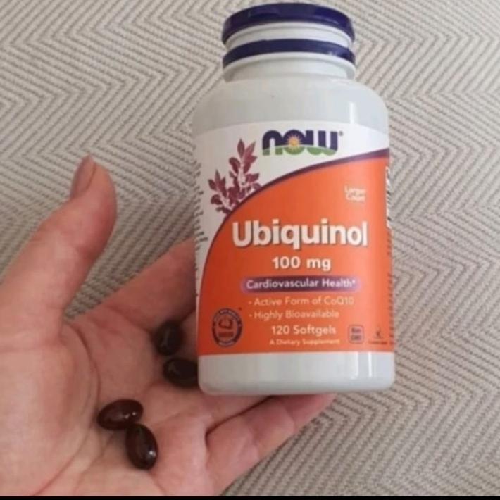 Now Foods Ubiquinol 100 Mg 120 Softgels Halal Kaneka Bioavailable Original
